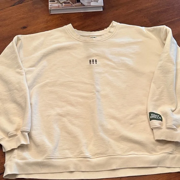 Daily Drills Cream Crewneck Sweater - Picture 1 of 6